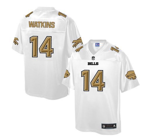 Bills #14 Sammy Watkins White Men's NFL Pro Line Fashion Game Jersey