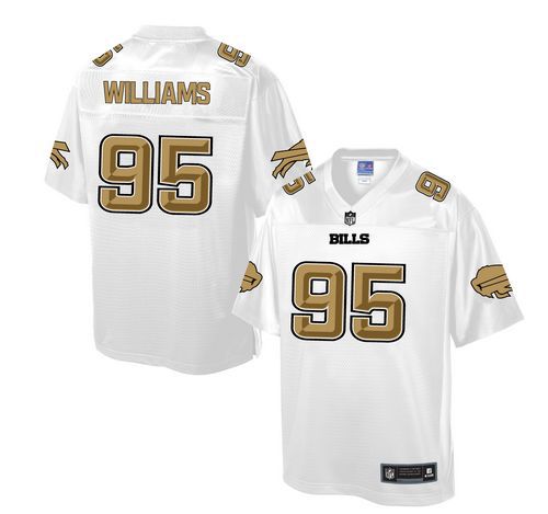 Bills #95 Kyle Williams White Men's NFL Pro Line Fashion Game Jersey