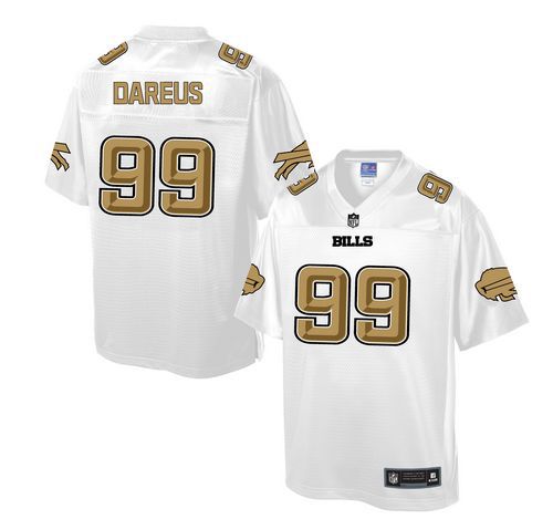 Bills #99 Marcell Dareus White Men's NFL Pro Line Fashion Game Jersey