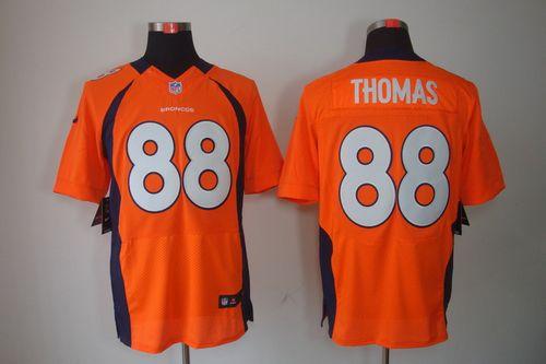 Broncos #88 Demaryius Thomas Orange Team Color Men's Stitched NFL Elite Jersey