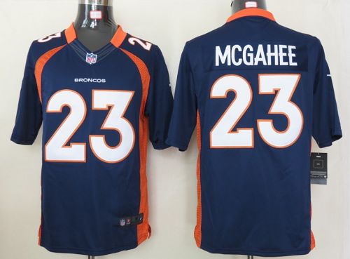 Broncos #23 Willis McGahee Navy Blue Alternate Men's Stitched NFL Limited Jersey