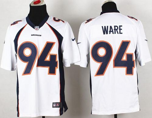 Broncos #94 DeMarcus Ware White Men's Stitched NFL New Game Jersey