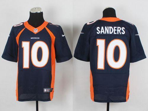 Broncos #10 Emmanuel Sanders Navy Blue Alternate Men's Stitched NFL New Elite Jersey