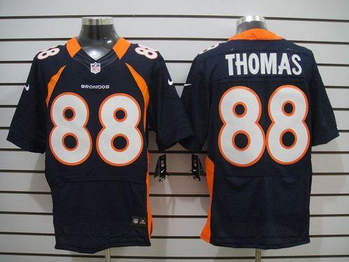 Broncos #88 Demaryius Thomas Navy Blue Alternate Men's Stitched NFL Elite Jersey