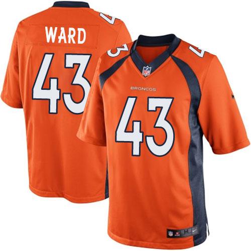 Broncos #43 T.J. Ward Orange Team Color Men's Stitched NFL New Limited Jersey