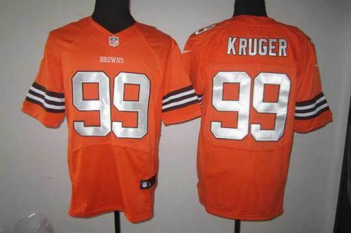 Browns #99 Paul Kruger Orange Alternate Men's Stitched NFL Elite Jersey