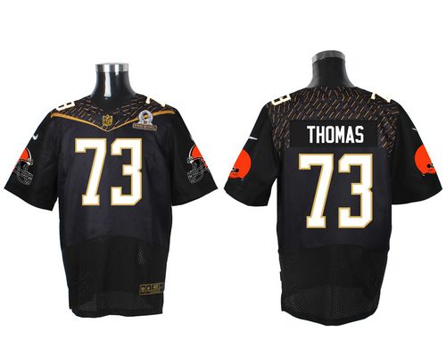 Browns #73 Joe Thomas Black 2016 Pro Bowl Men's Stitched NFL Elite Jersey
