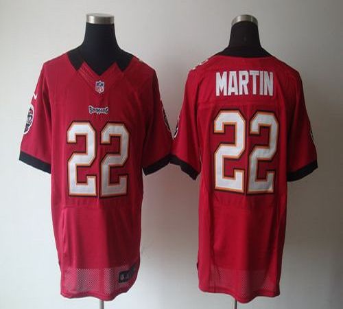Buccaneers #22 Doug Martin Red Team Color Men's Stitched NFL Elite Jersey