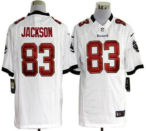 Buccaneers #83 Vincent Jackson White Men's Stitched NFL Game Jersey