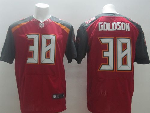 Buccaneers #38 Dashon Goldson Red Team Color Men's Stitched NFL New Elite Jersey