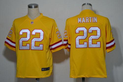 Buccaneers #22 Doug Martin Orange Alternate Men's Stitched NFL Game Jersey