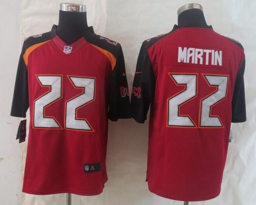 Buccaneers #22 Doug Martin Red Team Color Men's Stitched NFL New Limited Jersey