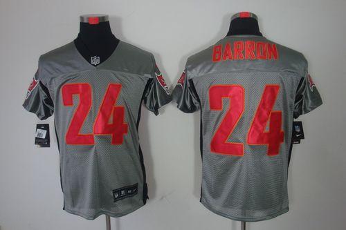 Buccaneers #24 Mark Barron Grey Shadow Men's Stitched NFL Elite Jersey