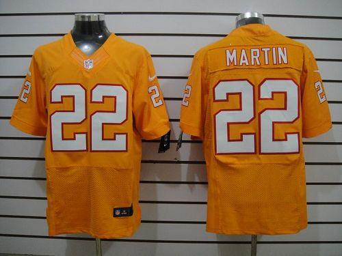 Buccaneers #22 Doug Martin Orange Alternate Men's Stitched NFL Elite Jersey