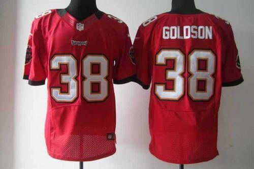 Buccaneers #38 Dashon Goldson Red Team Color Men's Stitched NFL Elite Jersey