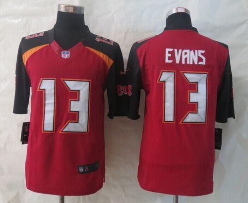 Buccaneers #13 Mike Evans Red Team Color Men's Stitched NFL New Limited Jersey