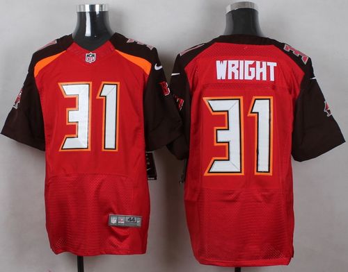 Buccaneers #31 Major Wright Red Team Color Men's Stitched NFL New Elite Jersey