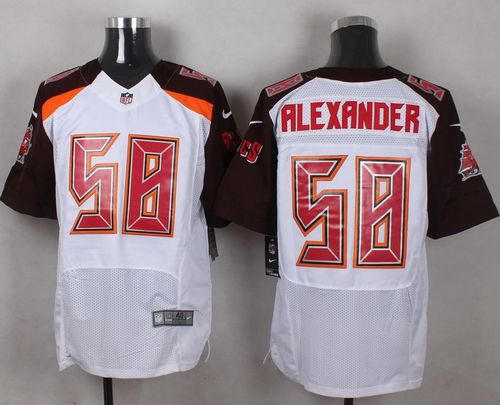 Buccaneers #58 Kwon Alexander White Men's Stitched NFL New Elite Jersey