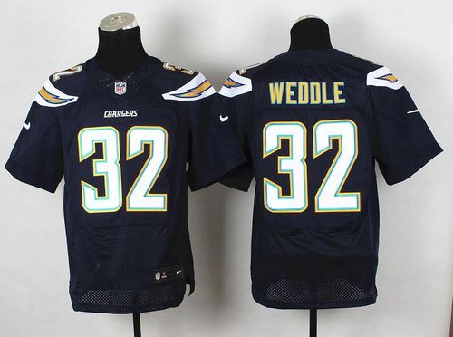 Chargers #32 Eric Weddle Navy Blue Team Color Men's Stitched NFL New Elite Jersey