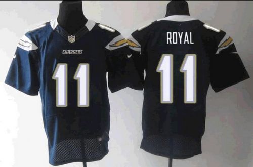 Chargers #11 Eddie Royal Navy Blue Team Color Men's Stitched NFL Elite Jersey