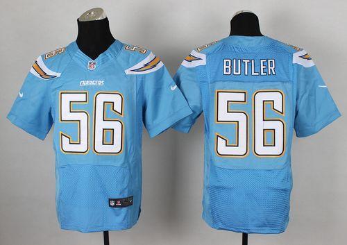 Chargers #56 Donald Butler Electric Blue Alternate Men's Stitched NFL New Elite Jersey