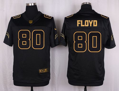 Chargers #80 Malcom Floyd Black Men's Stitched NFL Elite Pro Line Gold Collection Jersey