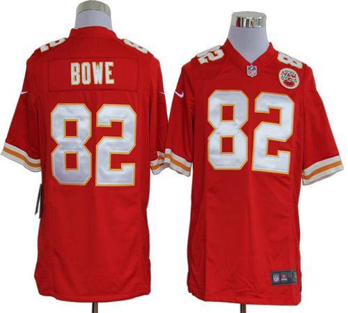Chiefs #82 Dwayne Bowe Red Team Color Men's Stitched NFL Game Jersey