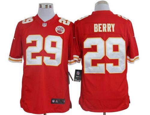 Chiefs #29 Eric Berry Red Team Color Men's Stitched NFL Limited Jersey