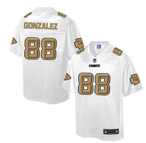 Chiefs #88 Tony Gonzalez White Men's NFL Pro Line Fashion Game Jersey