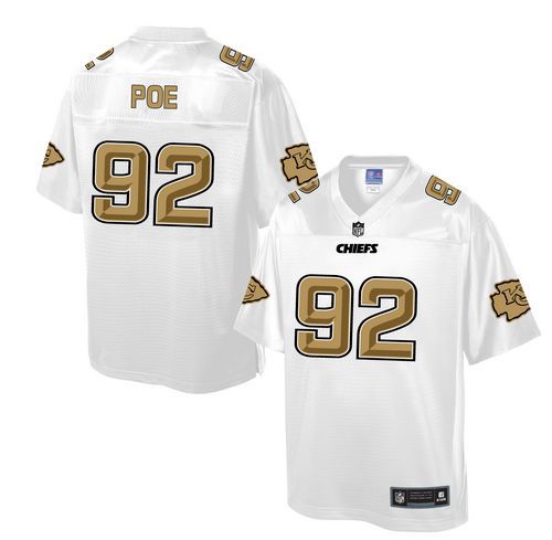 Chiefs #92 Dontari Poe White Men's NFL Pro Line Fashion Game Jersey