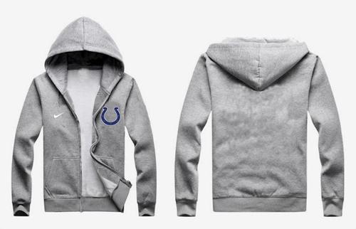 Indianapolis Colts Authentic Logo Hoodie Grey