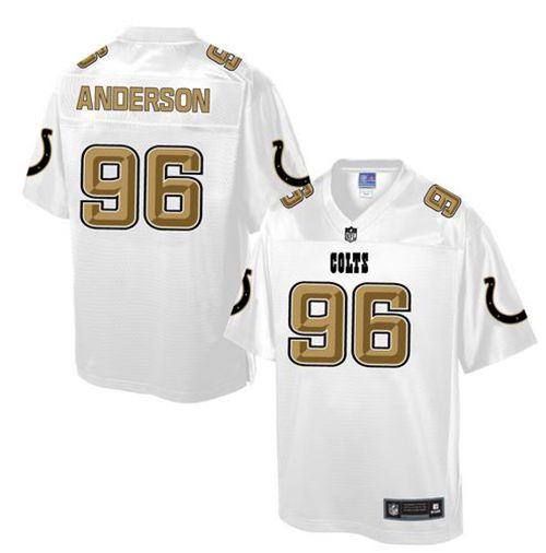 Colts #96 Henry Anderson White Men's NFL Pro Line Fashion Game Jersey