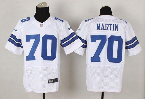Cowboys #70 Zack Martin White Men's Stitched NFL Elite Jersey