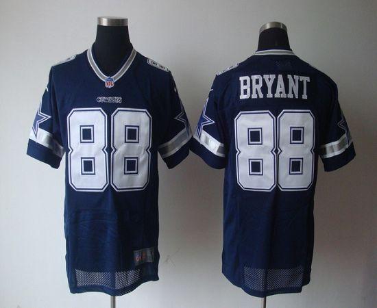 Cowboys #88 Dez Bryant Navy Blue Team Color Men's Stitched NFL Elite Jersey