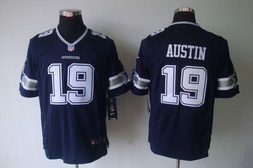 Cowboys #19 Miles Austin Navy Blue Team Color Men's Stitched NFL Limited Jersey