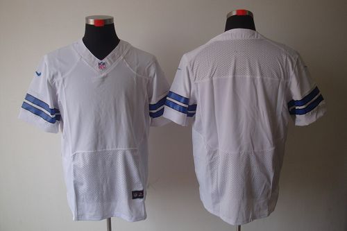 Cowboys Blank White Men's Stitched NFL Elite Jersey