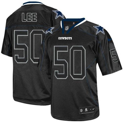 Cowboys #50 Sean Lee Lights Out Black Men's Stitched NFL Elite Jersey
