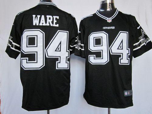 Cowboys #94 DeMarcus Ware Black Shadow Men's Stitched NFL Game Jersey