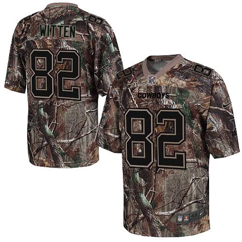 Cowboys #82 Jason Witten Camo Men's Stitched NFL Realtree Elite Jersey