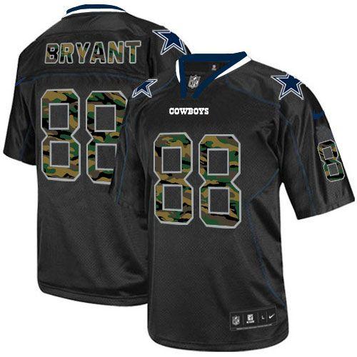 Cowboys #88 Dez Bryant Black Men's Stitched NFL Elite Camo Fashion Jersey