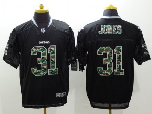 Cowboys #31 Byron Jones Black Men's Stitched NFL Elite Camo Fashion Jersey