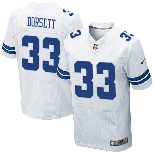 Cowboys #33 Tony Dorsett White Men's Stitched NFL Elite Jersey