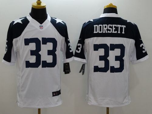 Cowboys #33 Tony Dorsett White Thanksgiving Throwback Men's Stitched NFL Limited Jersey