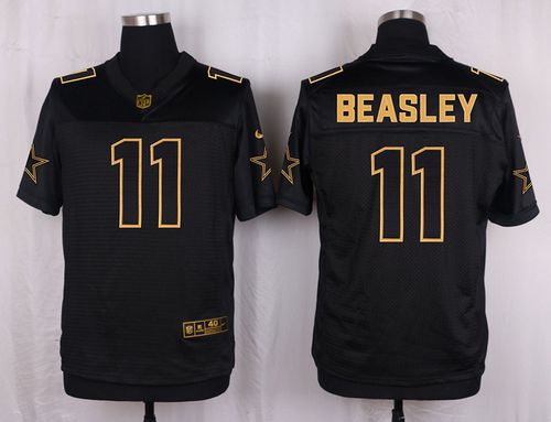 Cowboys #11 Cole Beasley Black Men's Stitched NFL Elite Pro Line Gold Collection Jersey