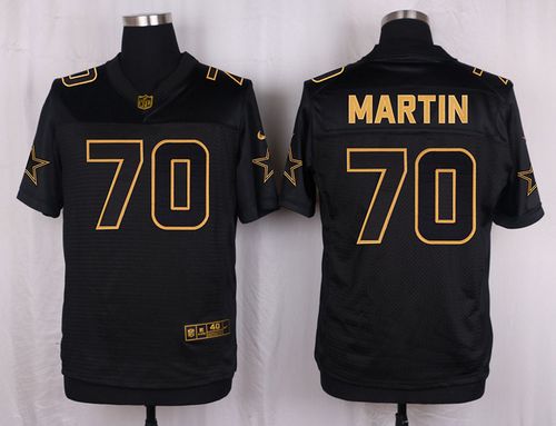 Cowboys #70 Zack Martin Black Men's Stitched NFL Elite Pro Line Gold Collection Jersey