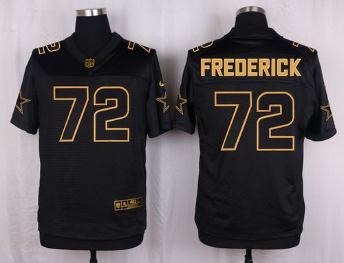 Cowboys #72 Travis Frederick Black Men's Stitched NFL Elite Pro Line Gold Collection Jersey