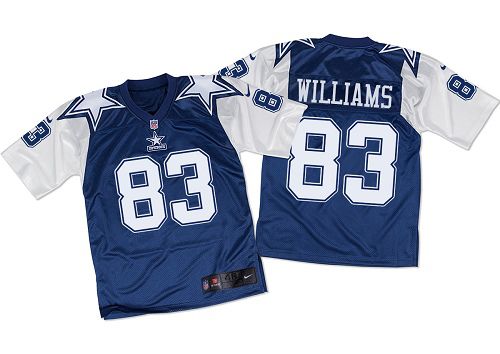 Cowboys #83 Terrance Williams Navy Blue/White Throwback Men's Stitched NFL Elite Jersey