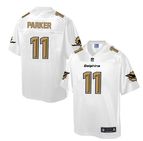 Dolphins #11 DeVante Parker White Men's NFL Pro Line Fashion Game Jersey