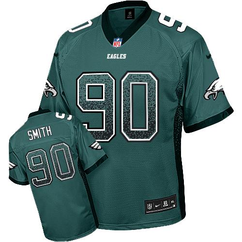 Eagles #90 Marcus Smith Midnight Green Team Color Men's Stitched NFL Elite Drift Fashion Jersey