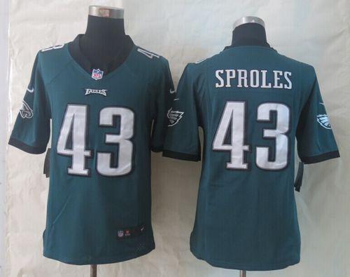 Eagles #43 Darren Sproles Midnight Green Team Color Men's Stitched NFL Game Jersey